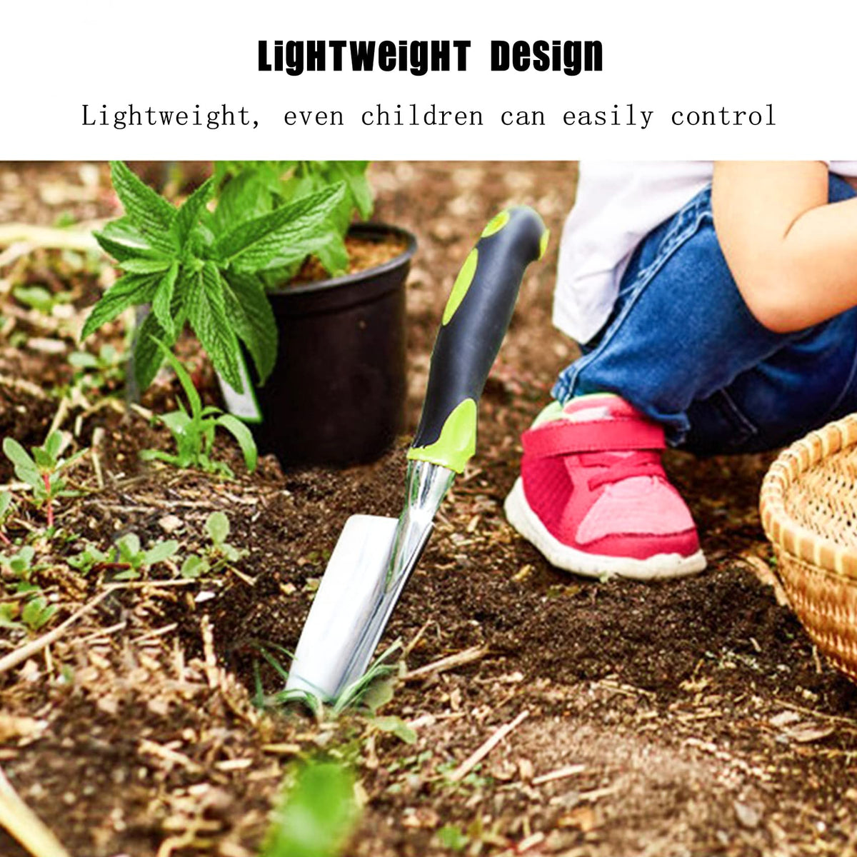 Lnrkai aluminium body trowel provides durable, rust-resistant performance in tough soil.