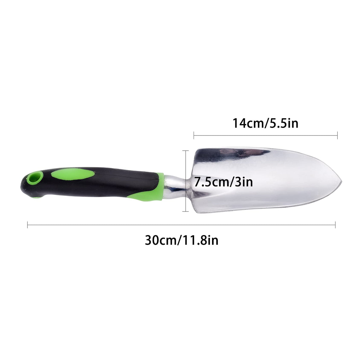 Lnrkai ergonomic handle garden trowel for reduced wrist fatigue during long sessions.