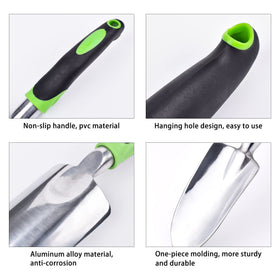 Lnrkai trowel ideal for planting, transplanting, and weed removal tasks.