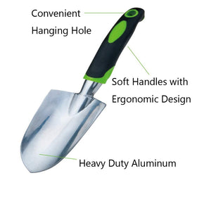 Lnrkai trowel with hanging hole for convenient storage after working.