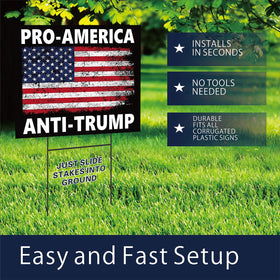 Lnyelxa yard sign with rust-proof stake for quick, secure installation.