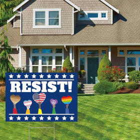 Lnyelxa Resist sign quick and secure setup with no tools