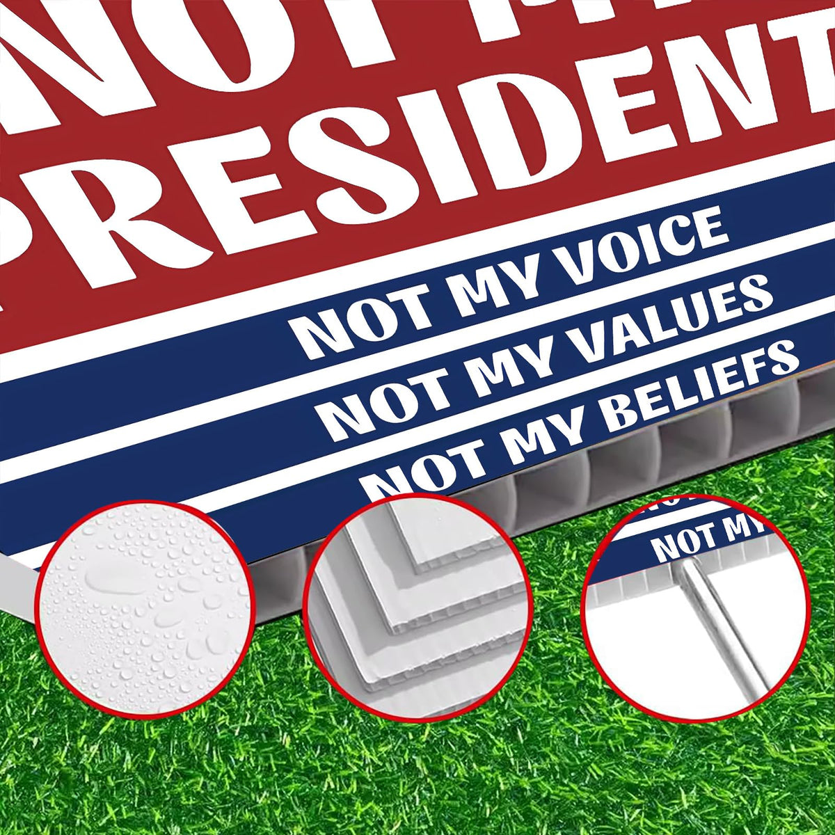 Lnyelxa yard sign installed in a yard, offering wide visibility.