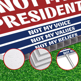 Lnyelxa yard sign installed in a yard, offering wide visibility.