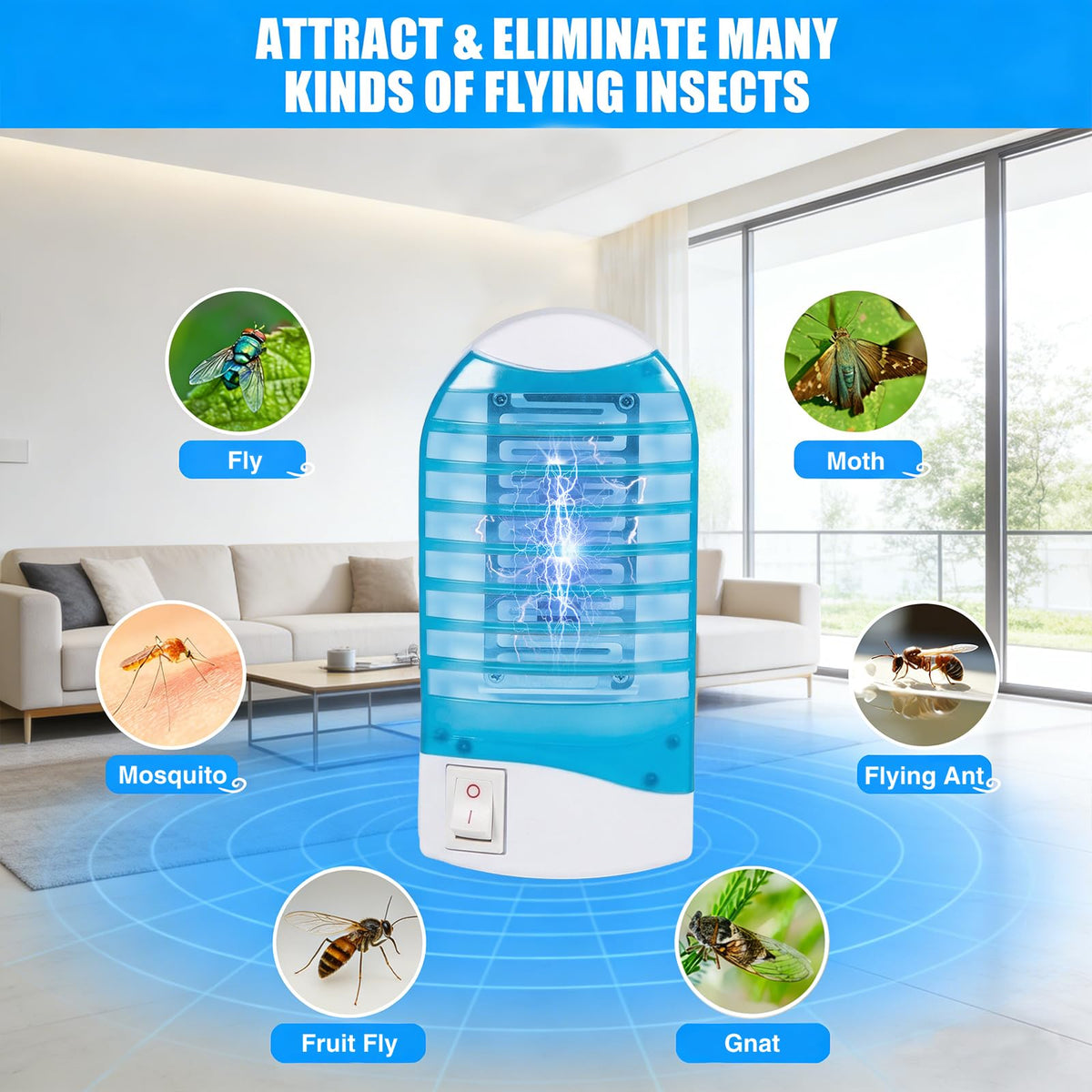 LNYUHAD removable insect tray allows easy cleaning after use