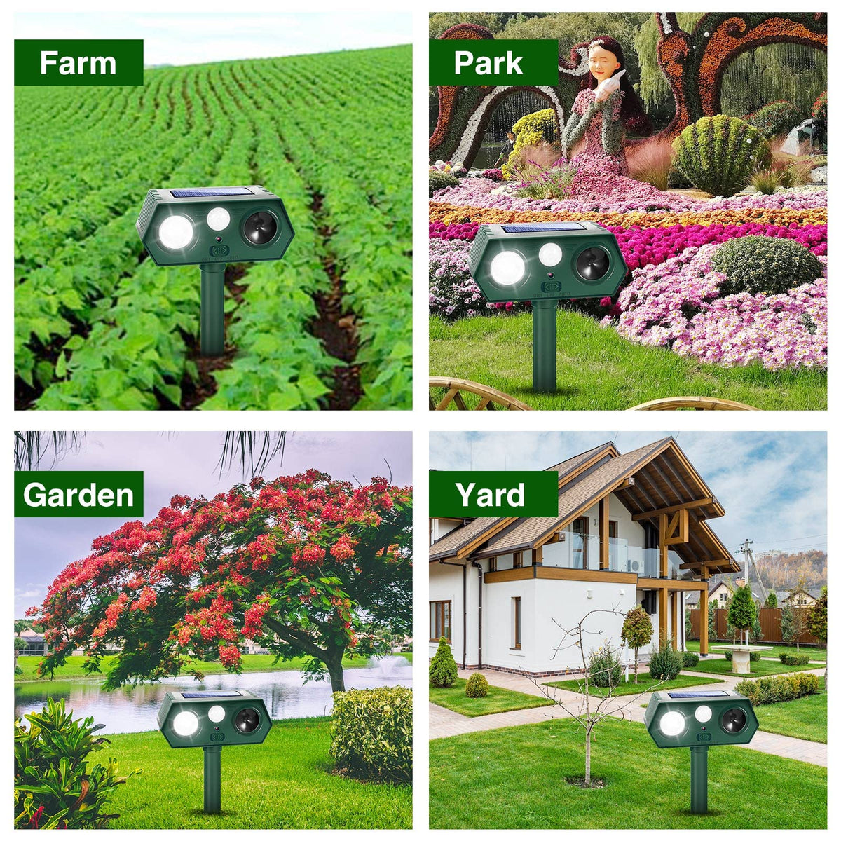 LNYUHAD outdoor perimeter protection system for gardens and yards.