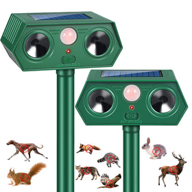 LNYUHAD Sonic Fortress Pro deer deterrent guards your garden from deer intrusion.