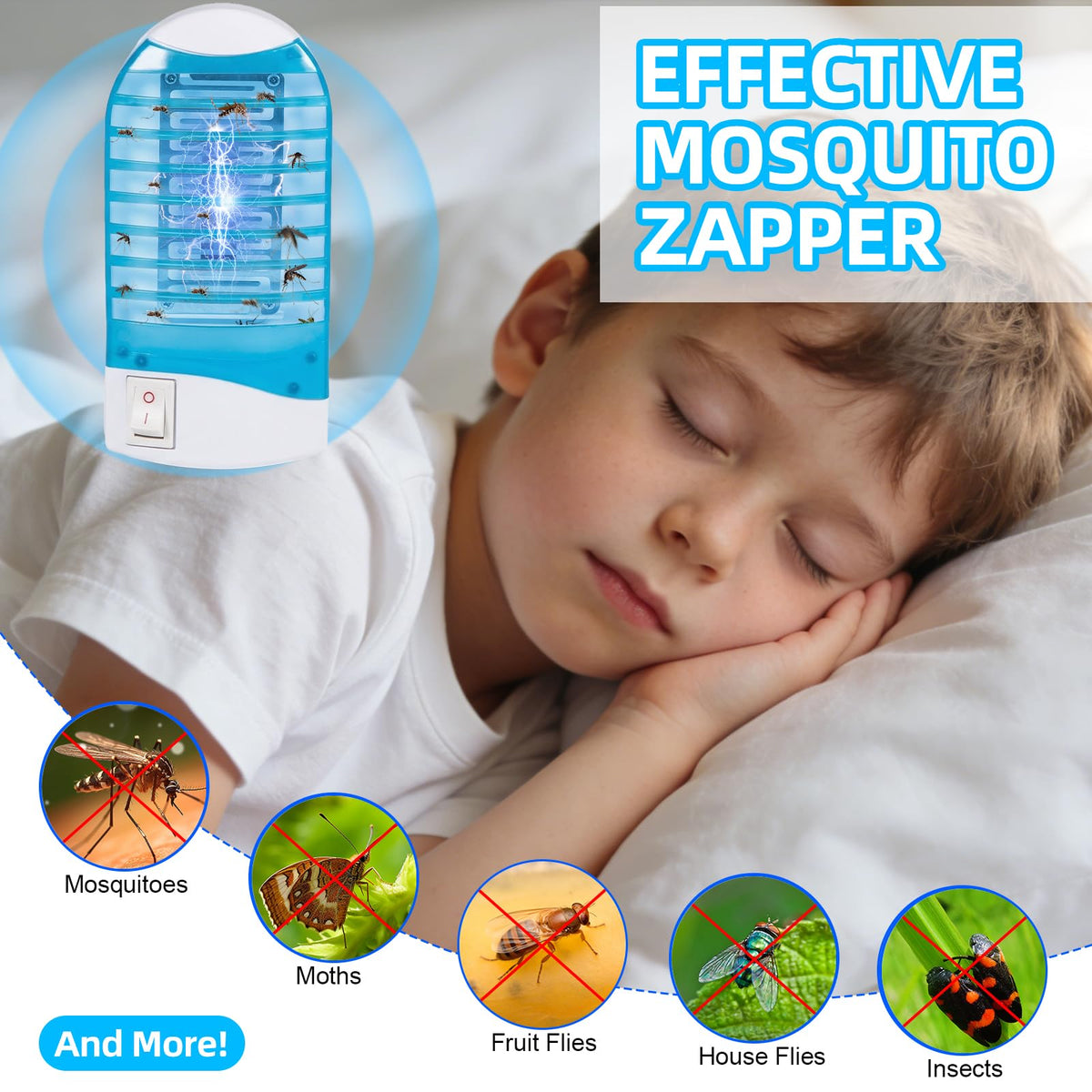 LNYUHAD UV trap technology drawing mosquitoes, gnats, and fruit flies for control