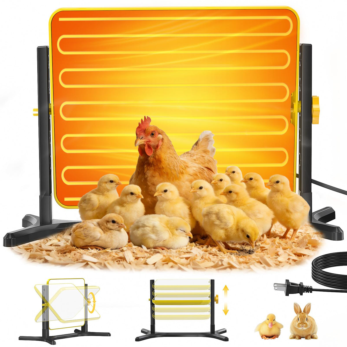 Lobeline brooder plate with thermostat control delivers steady warmth for chicks.