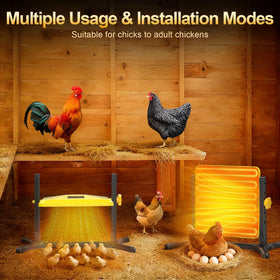 Lobeline winter coop heating plate helps reduce drafts and chilly corners.