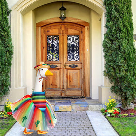 Locmeo garden party goose decor for vibrant yard ambiance