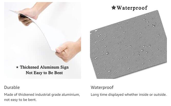 Locmorly aluminum sign installed outdoors shows rust-free durability