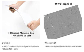 Locmorly aluminum sign installed outdoors shows rust-free durability