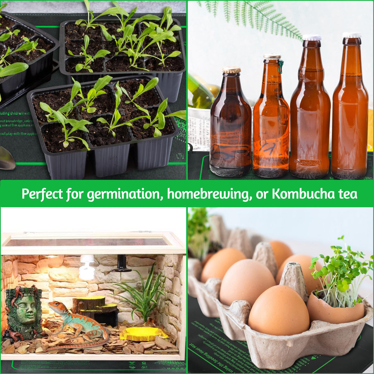 LOCONHA 20W mat demonstrates compact design for standard growing trays.