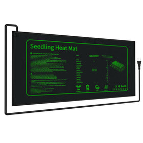LOCONHA seedling heat mat on a growing tray provides consistent warmth for germination.