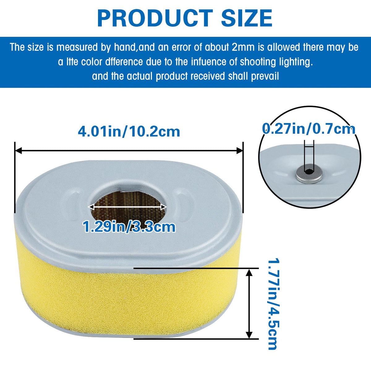 LOCOPOW air filter for Honda GX110 fits compact engines and improves airflow.