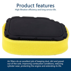 LOCOPOW air filter for Kohler SV730, reduces dust intake for longer engine life.