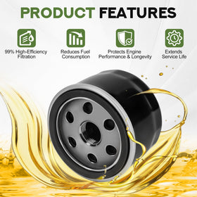 LOCOPOW AM125424 oil filter for Briggs & Stratton keeps oil clean and protected.