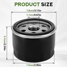 LOCOPOW AM125424 oil filter for Tecumseh engines guards against debris and supports engine longevity.