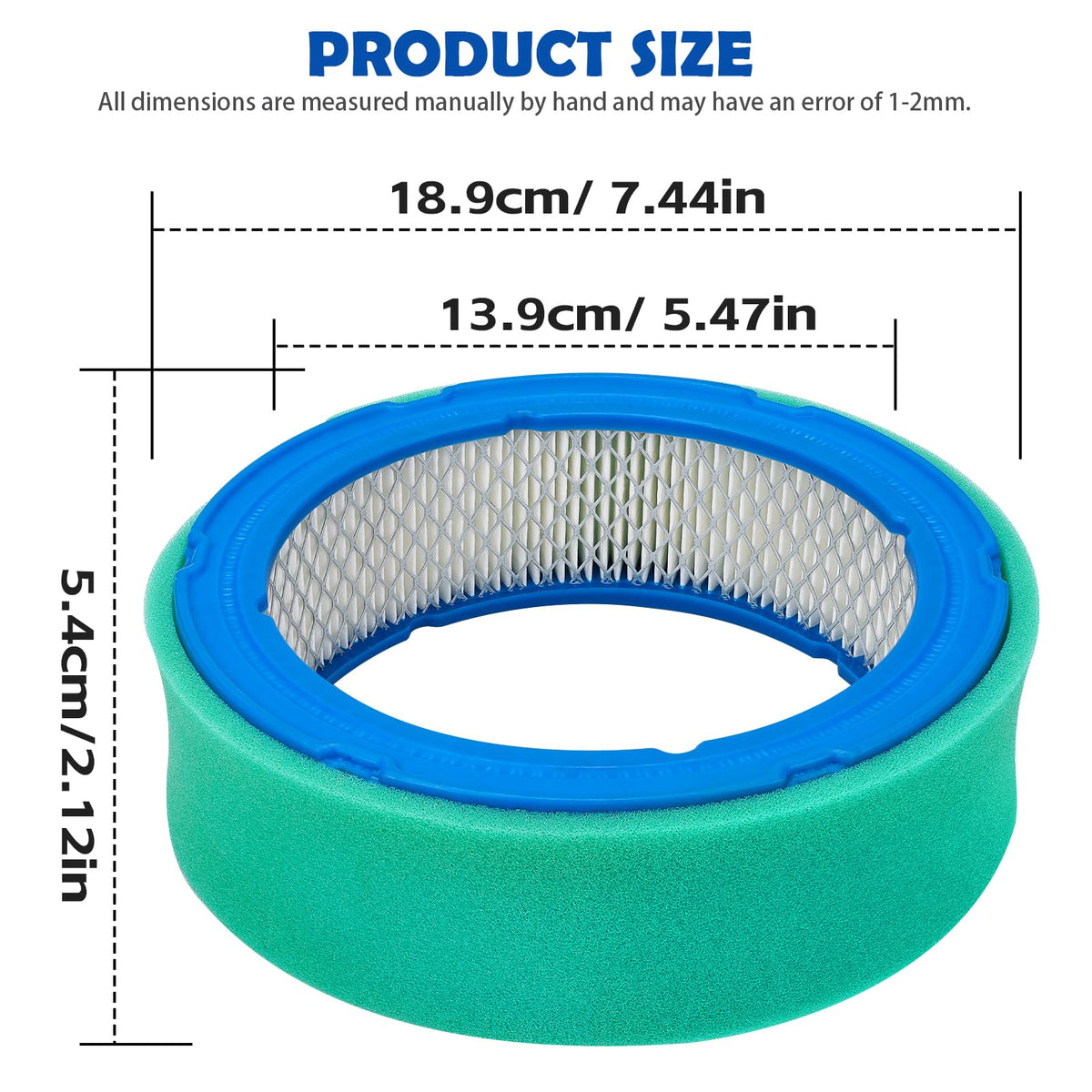 LOCOPOW pre-cleaner set reduces debris intake for longer engine life.