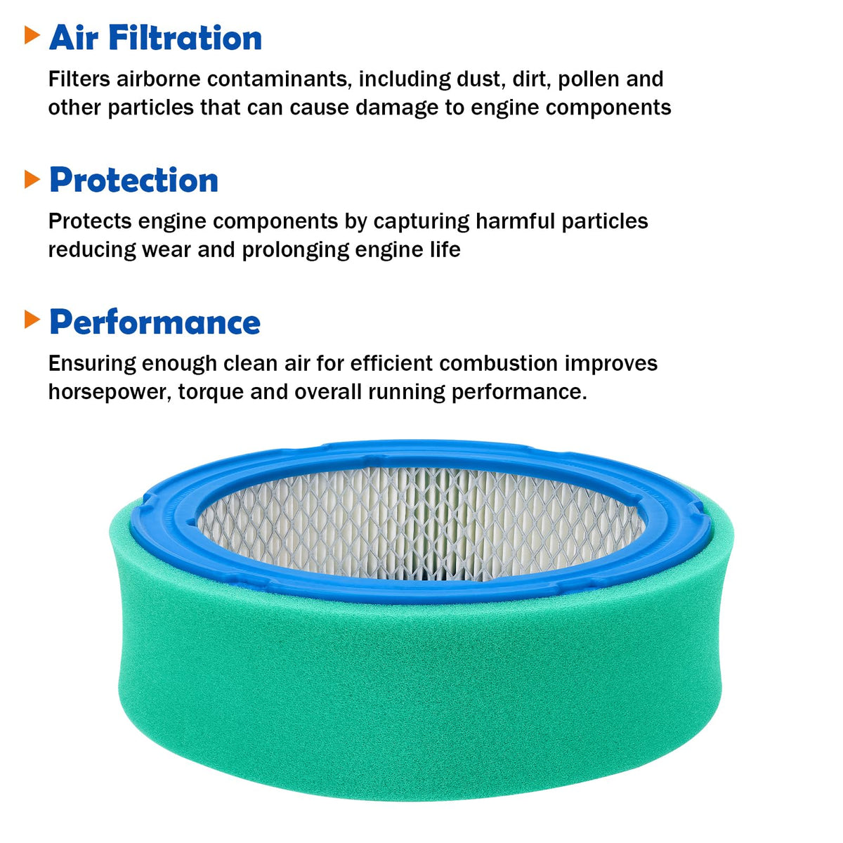 LOCOPOW Vanguard OHV 12.5-20hp fit ensures reliable filtration.