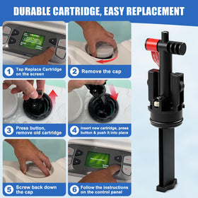 lodfGL salt system cartridge installation demonstrates quick tool-free swap