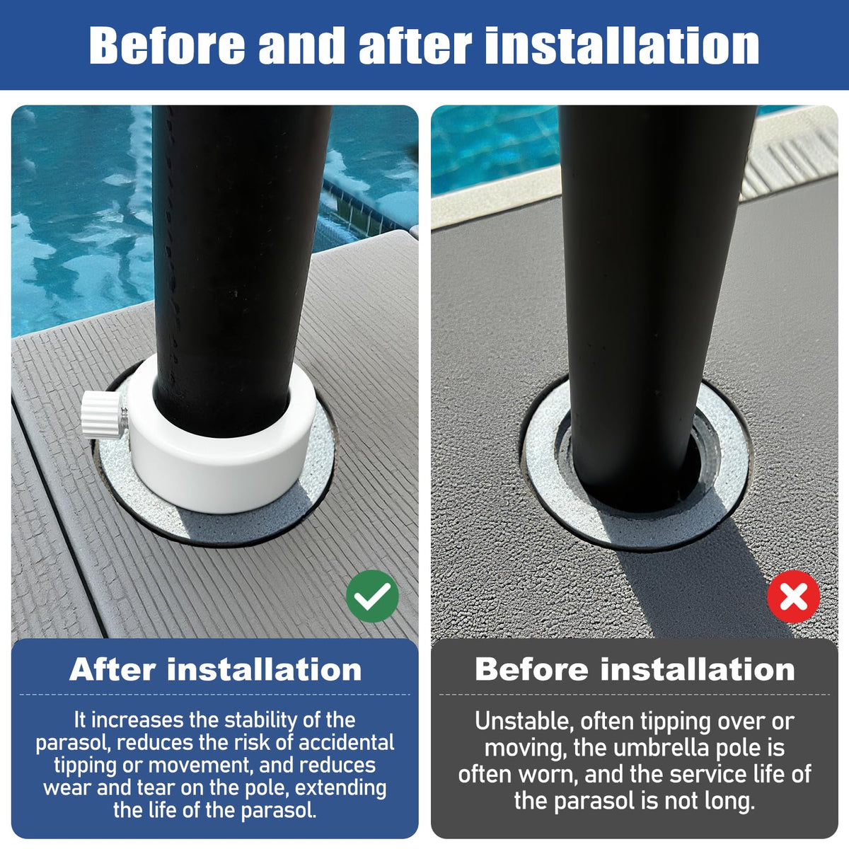 lodfGL weatherproof PC+ABS construction resists fading and pool chemicals