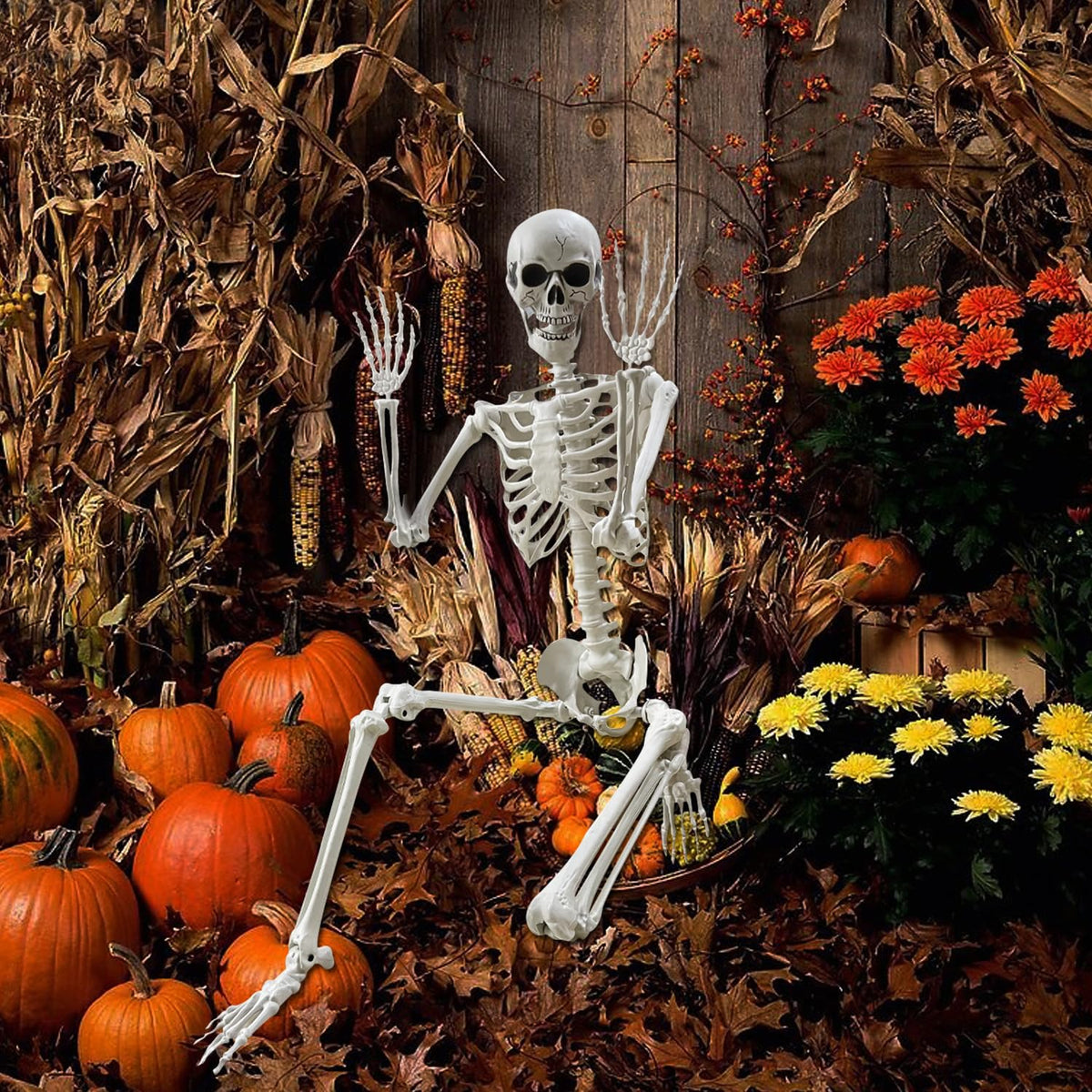 Lodou life-size skeleton design with easy assembly and reusable build