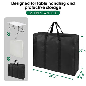 Loenel bag with waterproof inner lining to keep table dry outdoors