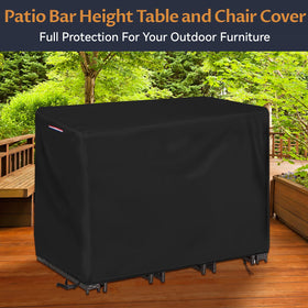 Loenel 76L x 34W x 42H cover protects rectangular outdoor bar sets