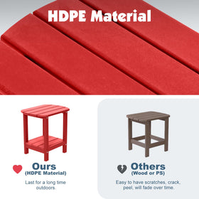 LOENIY outdoor table demonstrates sturdy construction suitable for wind-prone patios.