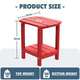 LOENIY side table top rack close-up highlighting space for cups and snacks.