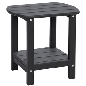 LOENIY Adirondack outdoor side table with a 16.5-inch top for drinks and magazines