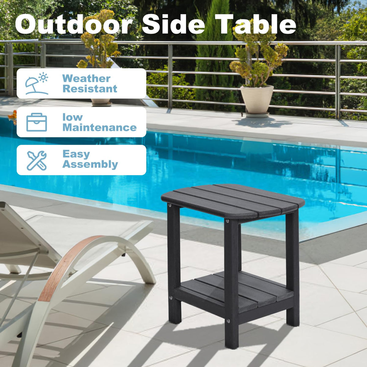 LOENIY camping-friendly side table for travel and tents