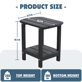 LOENIY compact patio table designed for small balconies or porches