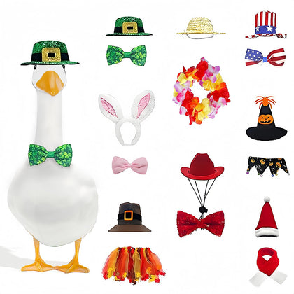 Lofeijxufj Christmas goose costume on porch enhances curb appeal