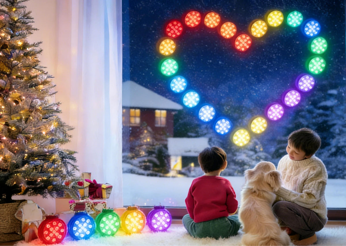 LOFTEK battery-powered lights run on AA batteries for longer use