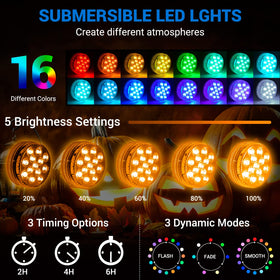 LOFTEK light package includes remote and suction cups for versatile mounting
