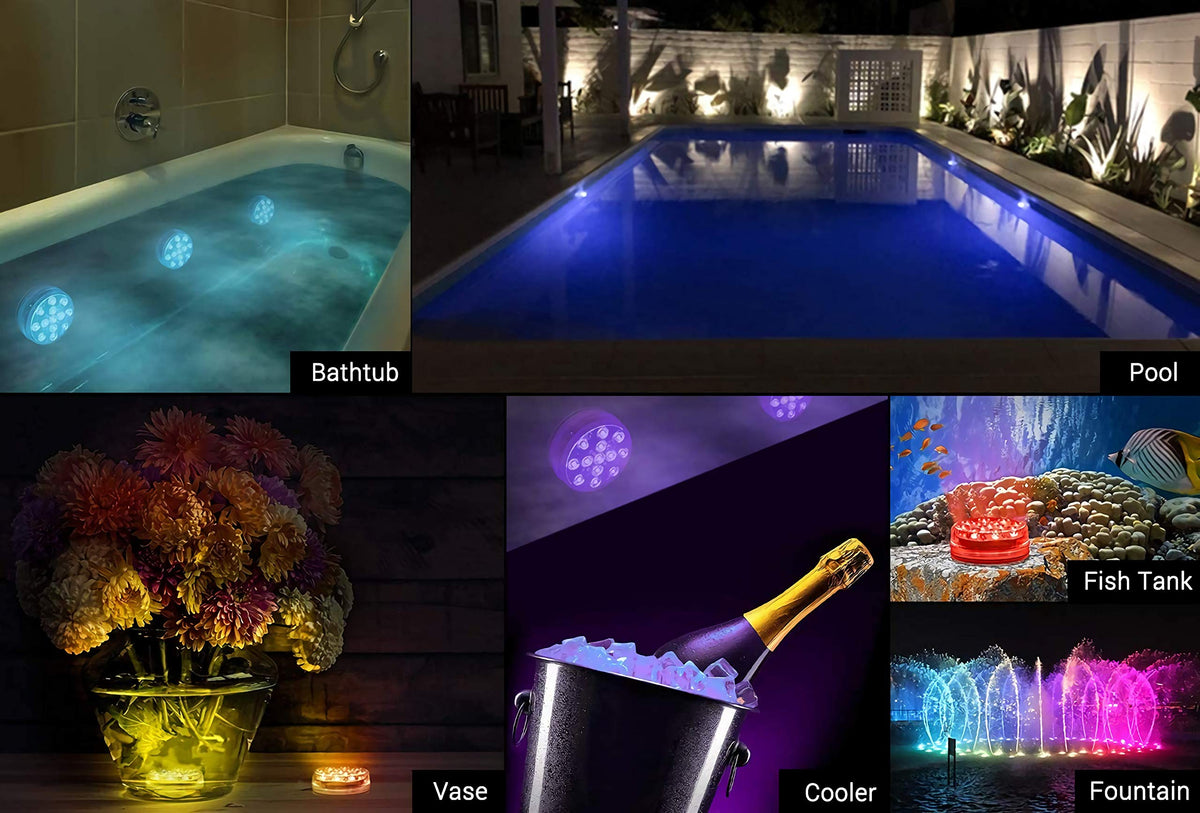 LOFTEK pond and underwater light offers color-changing ambience