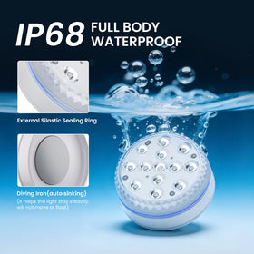 LOFTEK 16-color pool light offering vibrant ambience and dimmable options