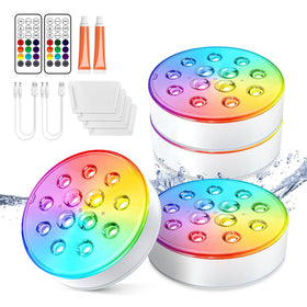 LOFTEK Pool Lights with remote control for easy ambiance during pool parties.