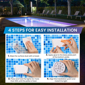 LOFTEK shower light waterproof for bathroom ambience.