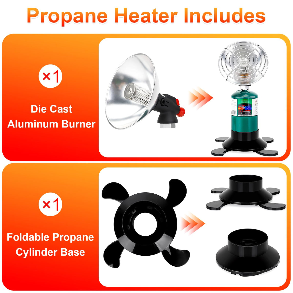 LOFUKI one-push ignition with folding base enables quick, safe setup.