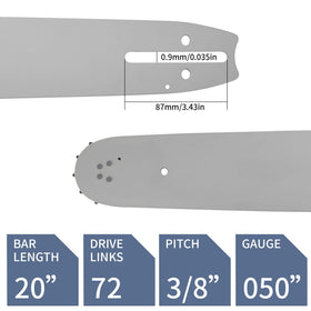 Loggers Art Gens 72 drive links chain ensuring consistent power