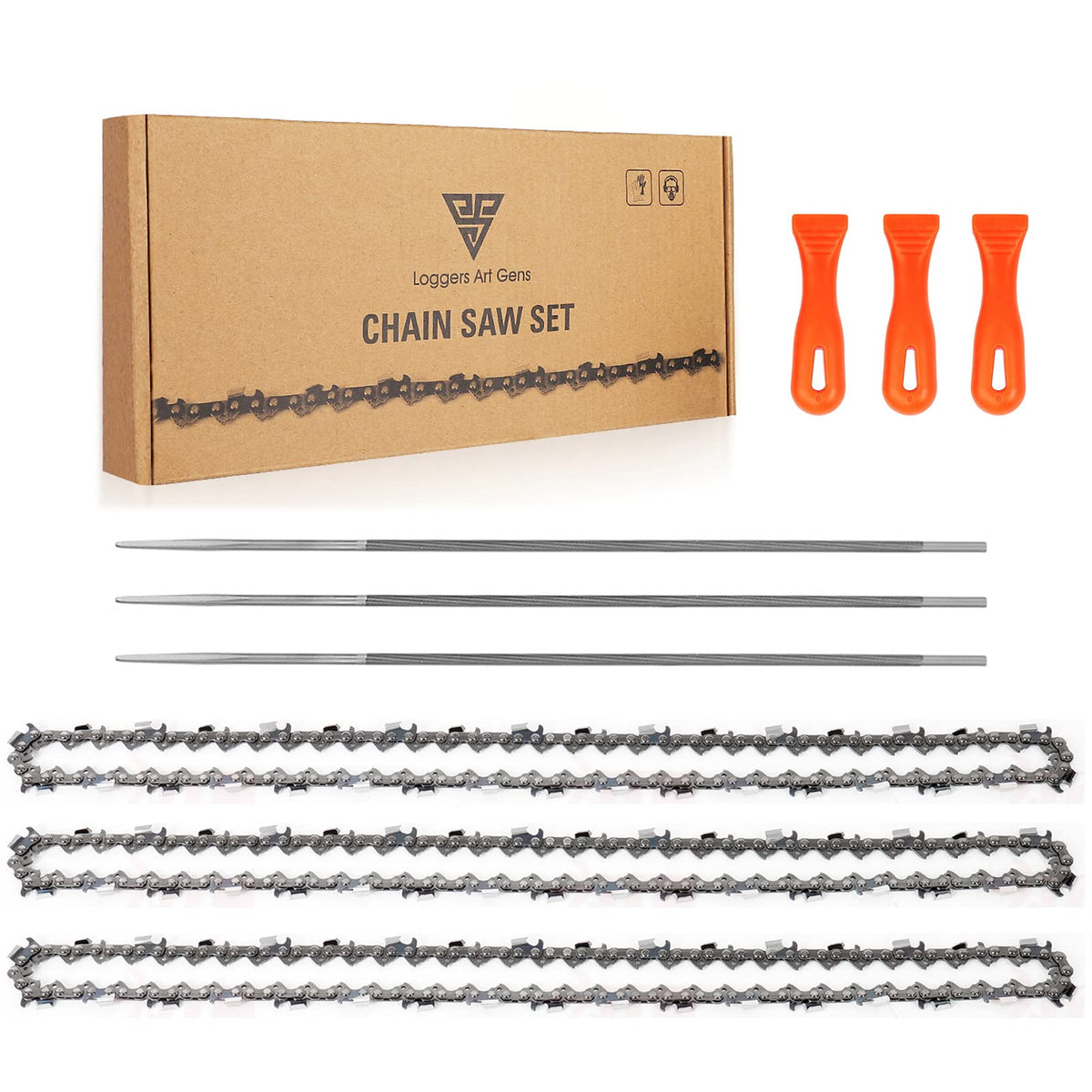 Loggers Art Gens 8in pole saw chain ready for compatible saw replacement.