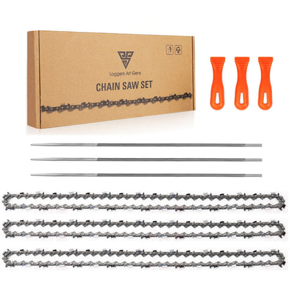 Loggers Art Gens 8in pole saw chain ready for compatible saw replacement.