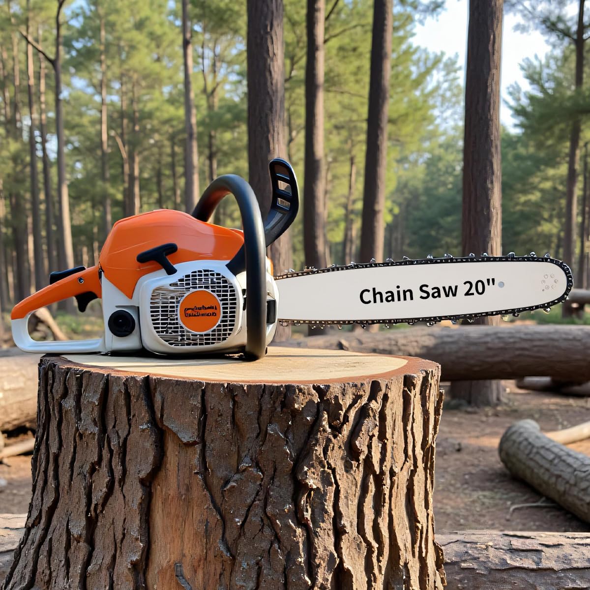 Loggers Art Gens glove protects hands during bar and chain maintenance