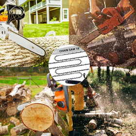 Loggers Art Gens 18in chain kit supports heavy-duty forestry tasks.
