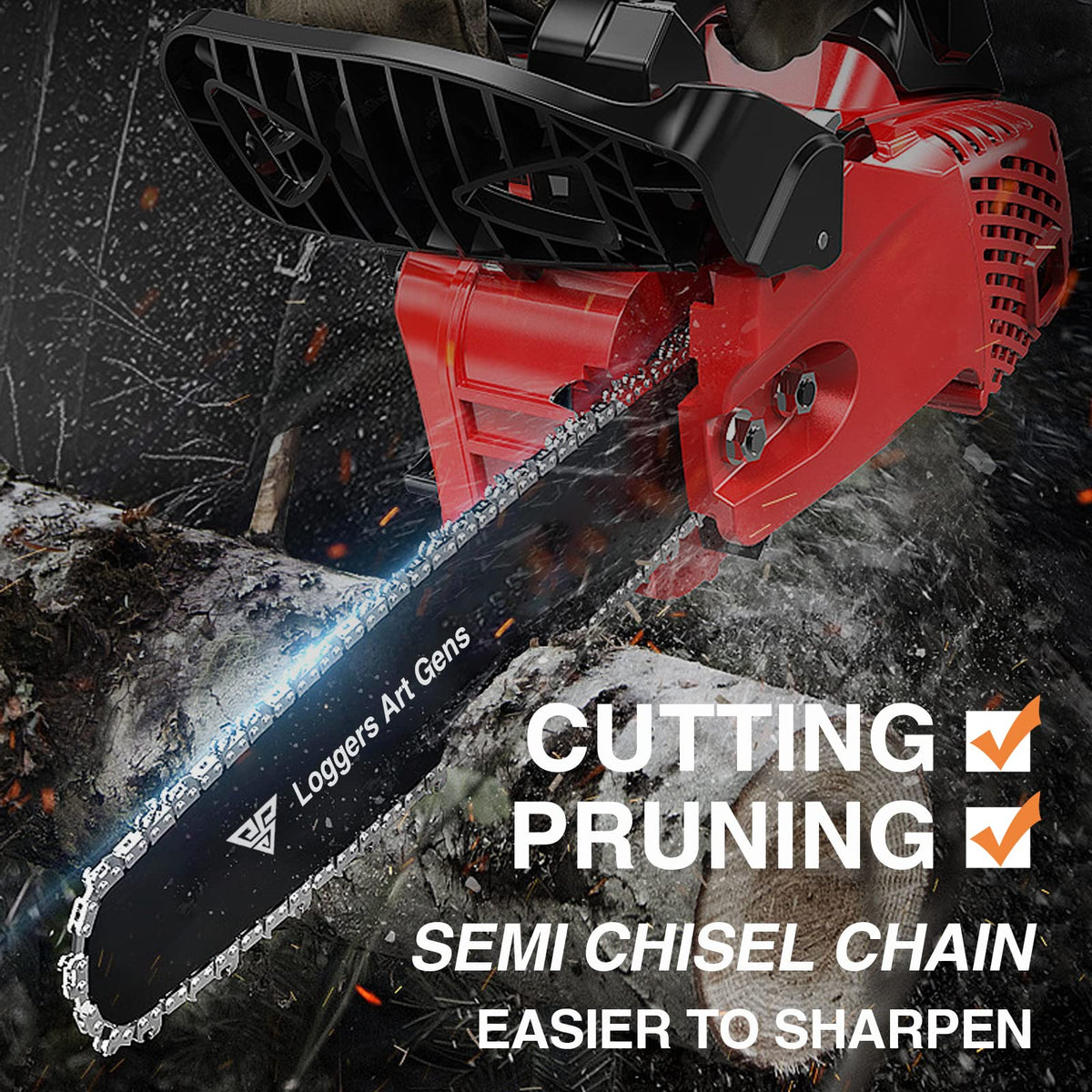 Loggers Art Gens chain kit ideal for professional forestry and storm cleanup.