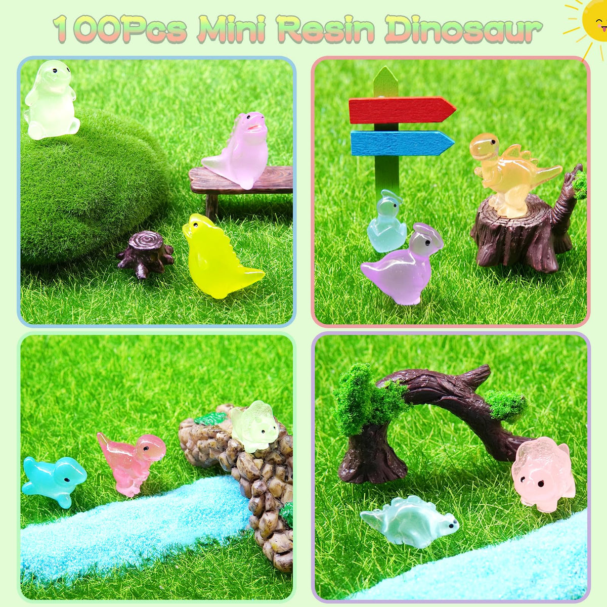LOIKMIUP 100-piece glow set for practical jokes and charming decor